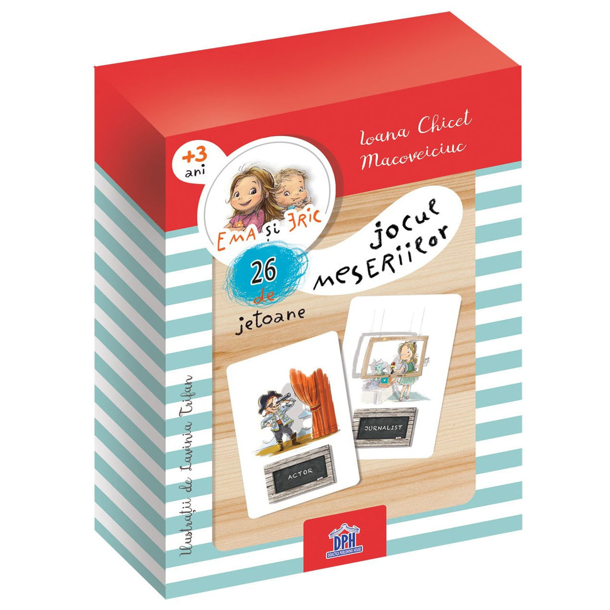 Ema si Eric - Jocul meseriilor - 26 de jetoane - Ioana Chicet-Macoveiciuc