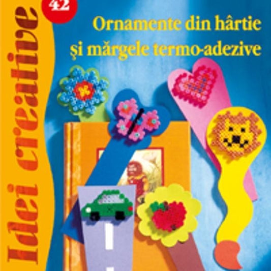 42. Ornamente din hârtie şi mărgele termo-adezive