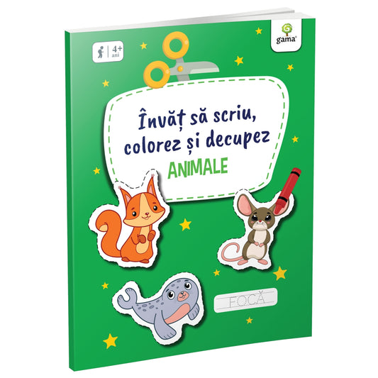 Animale - Invat sa scriu, colorez si decupez