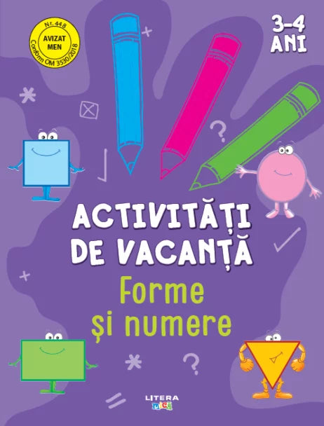Activitati de vacanta. Forme si numere (3-4 ani)
